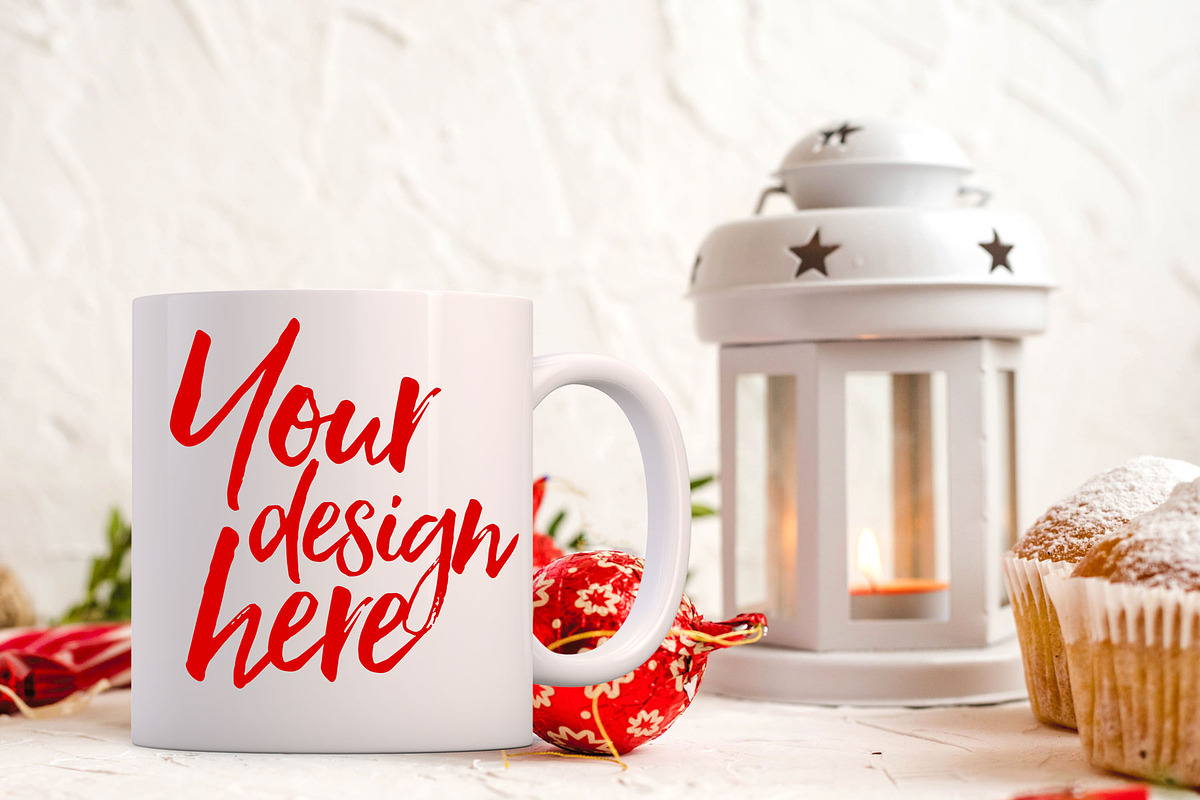 Christmas styled stock mug mock up in Mockup Templates - product preview 8