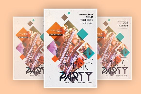 Music party in Flyer Templates - product preview 1