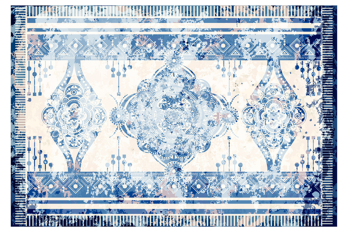 Vector design for rug, carpet in Illustrations - product preview 8