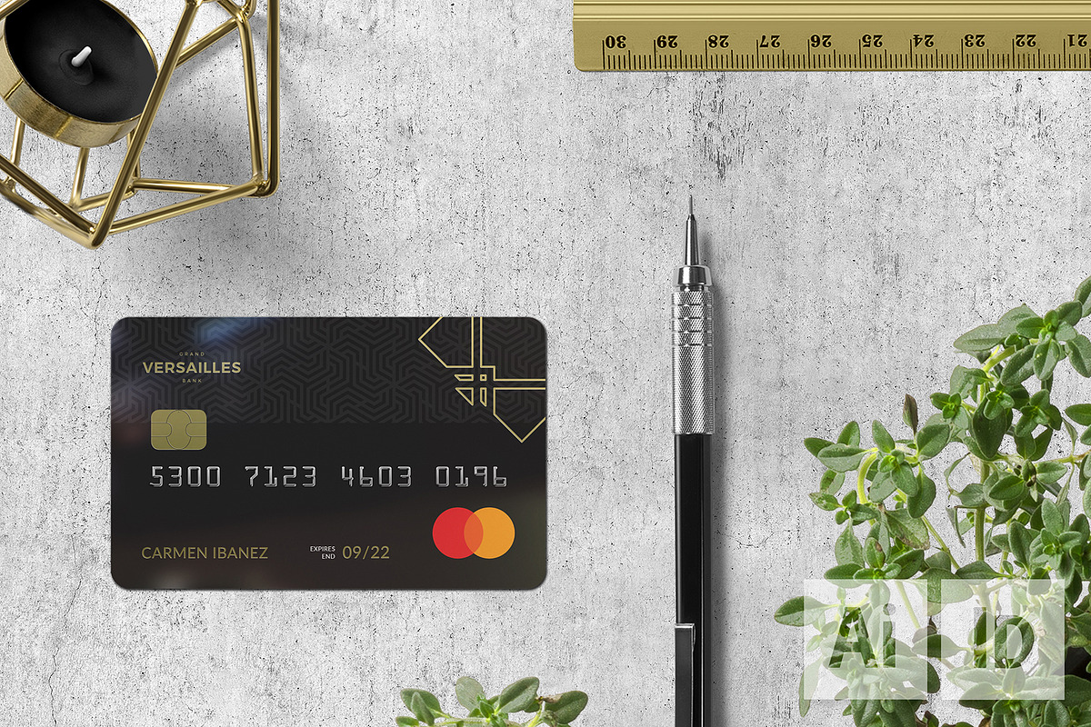 Grand Versailles Bank Card in Card Templates - product preview 8