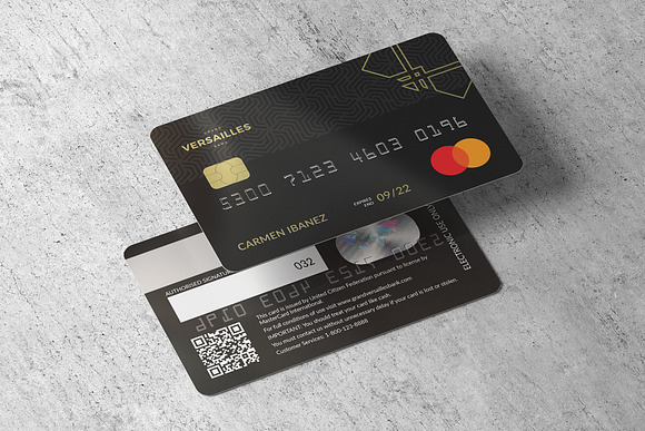 Grand Versailles Bank Card in Card Templates - product preview 1