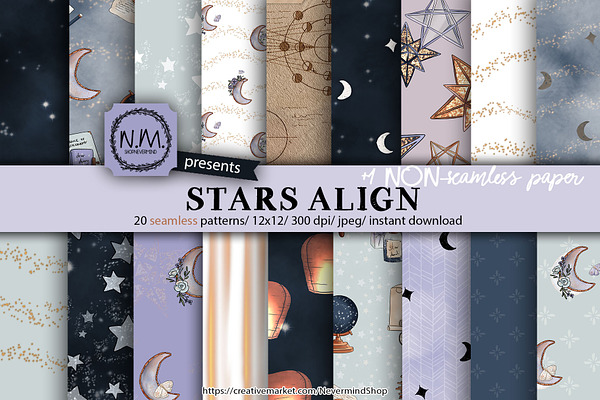 Starry Night Galaxy patterns