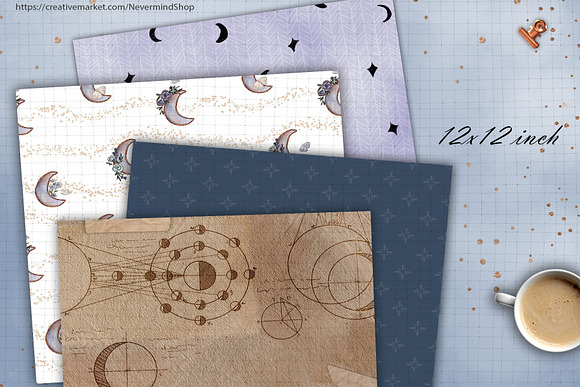 Starry Night Galaxy patterns in Patterns - product preview 2