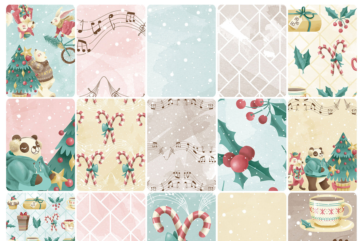Christmas Forest Seamless Patterns in Patterns - product preview 1