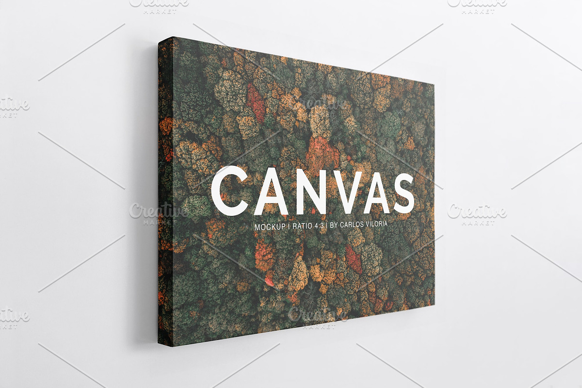Landscape Canvas Ratio 4x3 Mockup 04 in Print Mockups - product preview 8