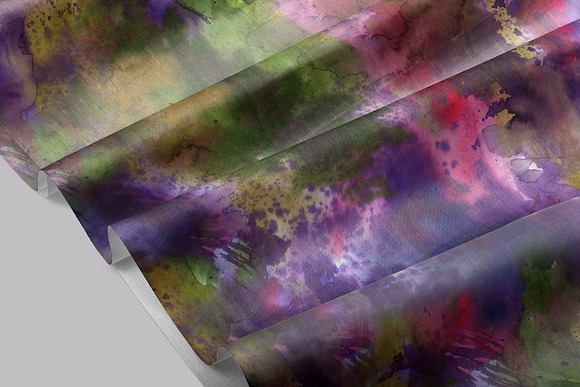 Nebula: watercolor seamless patterns in Patterns - product preview 9