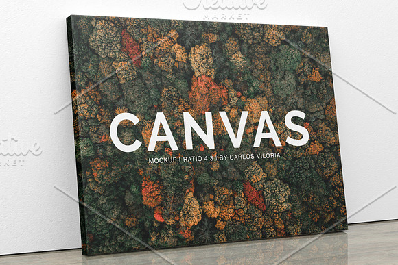 Landscape Canvas Ratio 4x3 Mockup 01 in Print Mockups - product preview 4