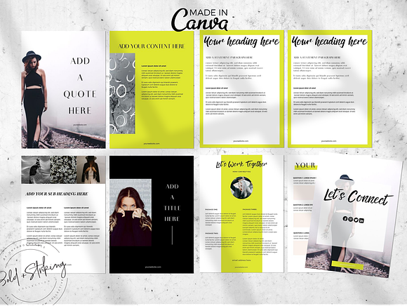 Canva eBook template: THE IMPACT in Magazine Templates - product preview 2
