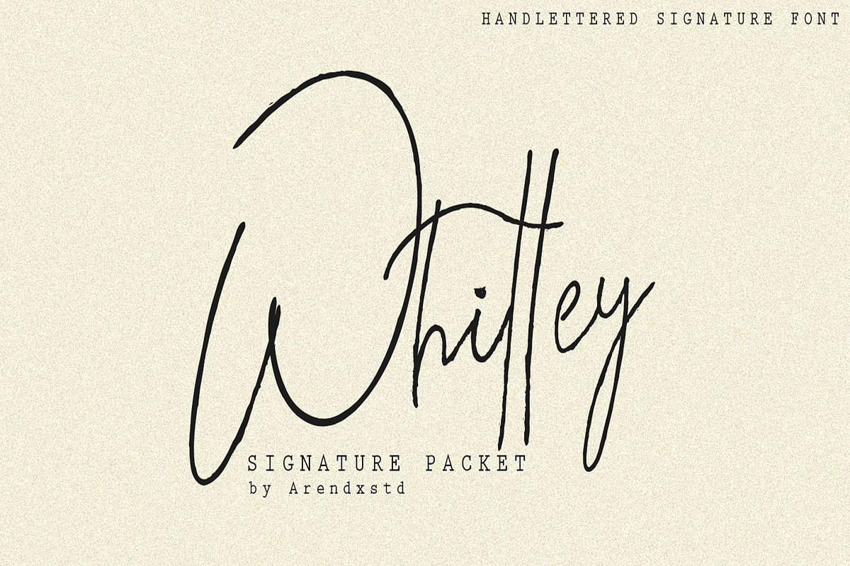 Whitley Signature Typeface in Fonts - product preview 8