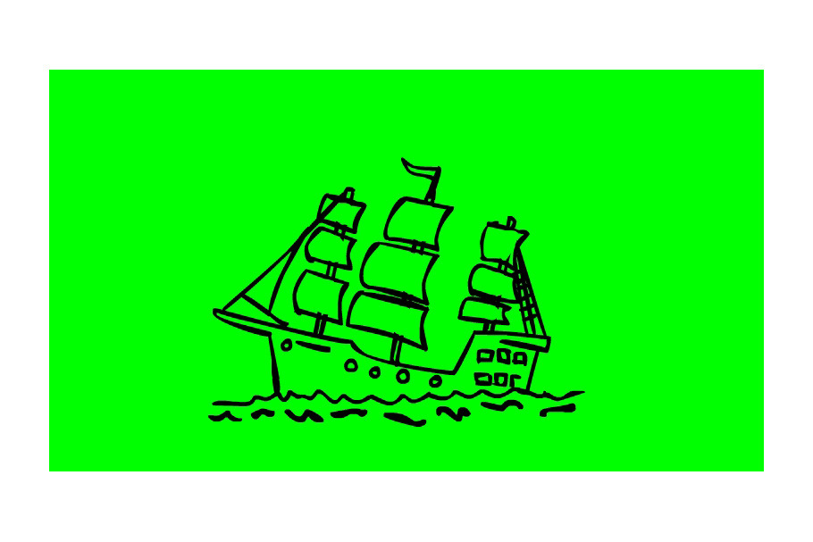 Animation Vintage Sailing Ship