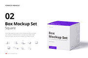 Box Mockup Set 02: Square