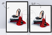 Black Heels - Fashion illustration