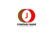 j letter circle logo