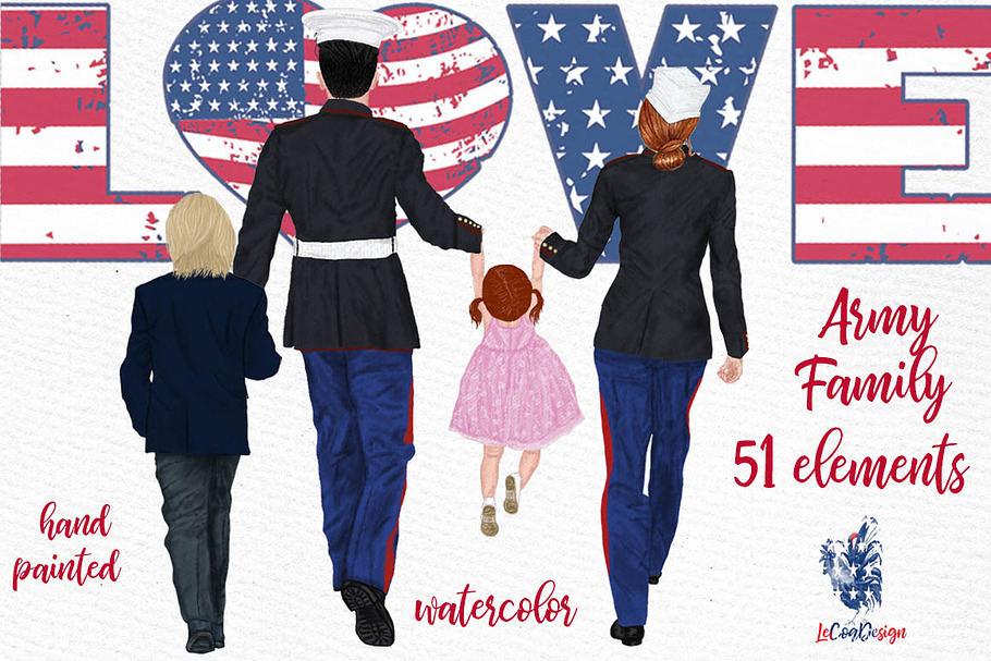 Army Family Clipart Military Couples