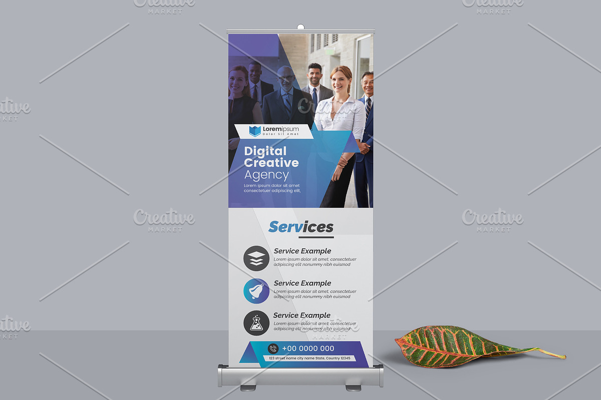 Roll UP Banner in Flyer Templates - product preview 8