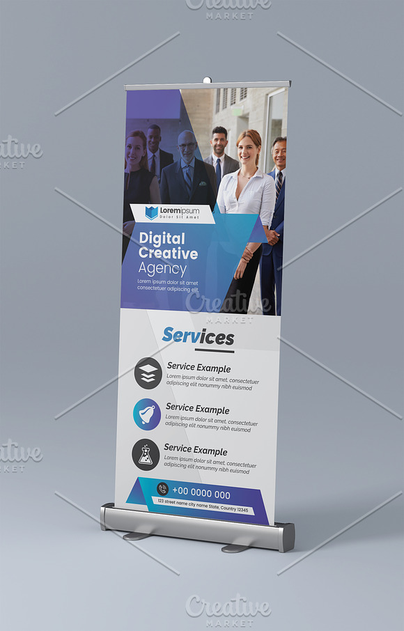 Roll UP Banner in Flyer Templates - product preview 1