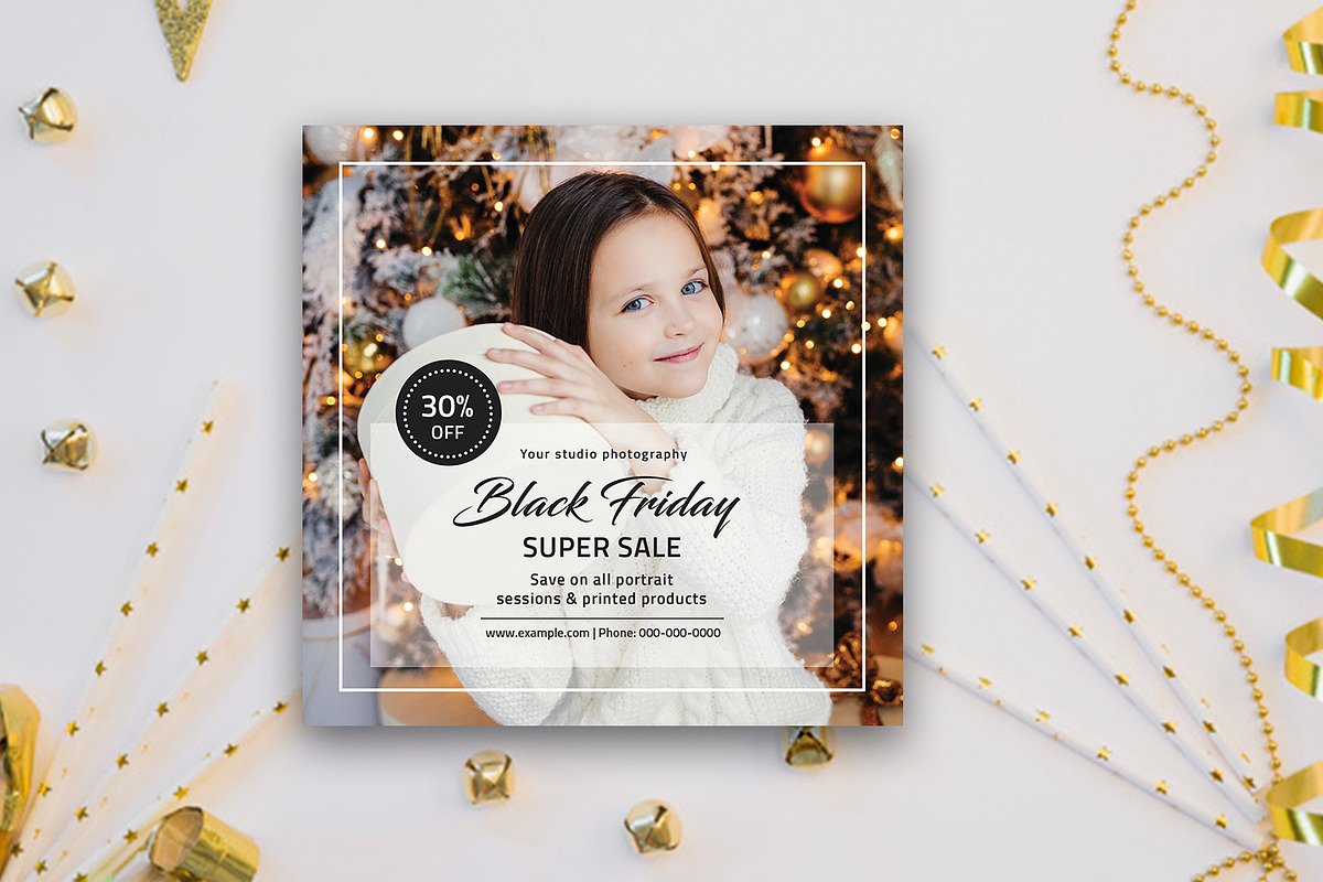 Black Friday Marketing Template in Postcard Templates - product preview 8