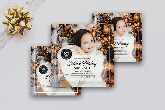 Black Friday Marketing Template in Postcard Templates - product preview 1