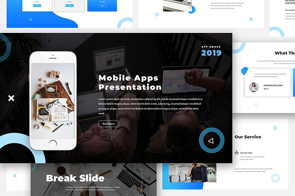 Mobile App Keynote Proposal in Keynote Templates - product preview 1