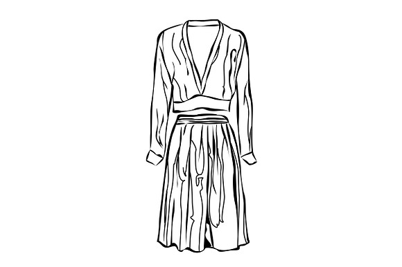 Woman Clothes in Illustrations - product preview 3