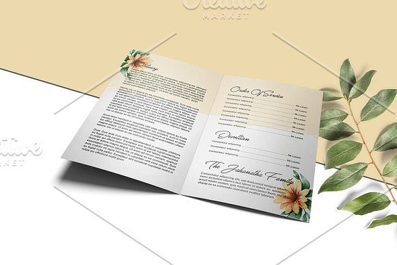 Funeral Program Template - V939 in Brochure Templates - product preview 2