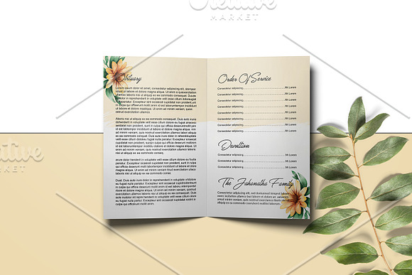 Funeral Program Template - V939 in Brochure Templates - product preview 3