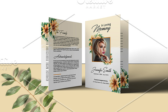 Funeral Program Template - V939 in Brochure Templates - product preview 4