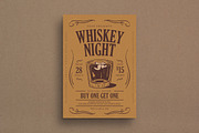 Whiskey Night Event Flyer