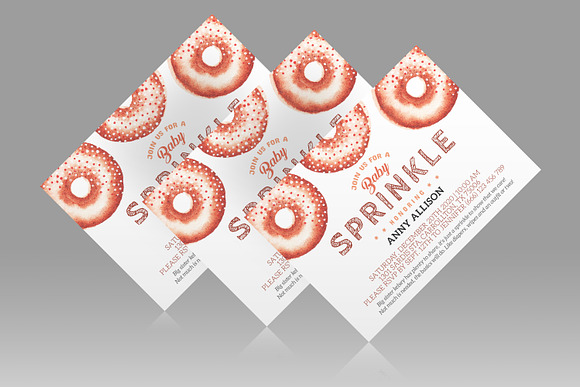 Baby Sprinkle Invitation in Card Templates - product preview 2