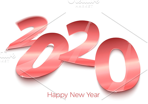 2020 New Year Banner-Poster EPS, PSD in Illustrations - product preview 2