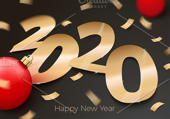 2020 New Year Banner-Poster EPS, PSD in Illustrations - product preview 4