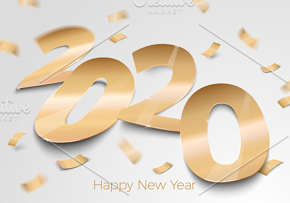 2020 New Year Banner-Poster EPS, PSD in Illustrations - product preview 5
