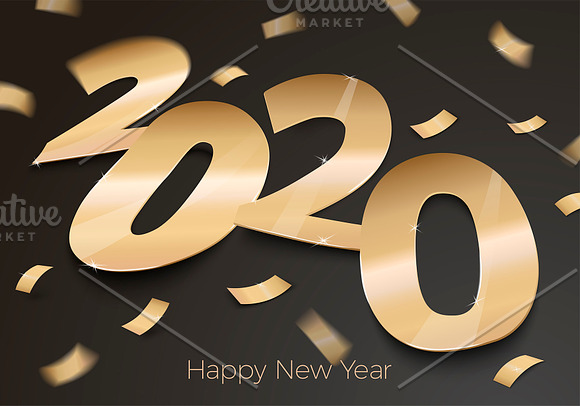 2020 New Year Banner-Poster EPS, PSD in Illustrations - product preview 6