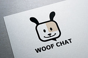 Woof Chat Logo Template