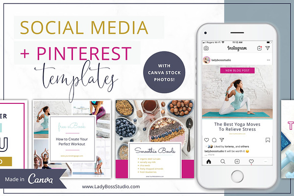 Social Media | Pinterest Templates B