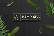 Cannabis Hemp Logo CBD Wellness Oil