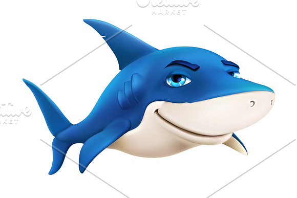 Sea animal on colorful background in Illustrations - product preview 1