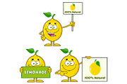 Yellow Lemon Fresh Fruit. Collection