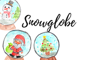 Christmas Snowglobe Clipart