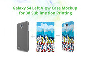 Galaxy S4 3d Sublimation Left Mockup