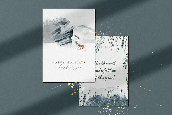 Winter Holiday Watercolor Set in Illustrations - product preview 1
