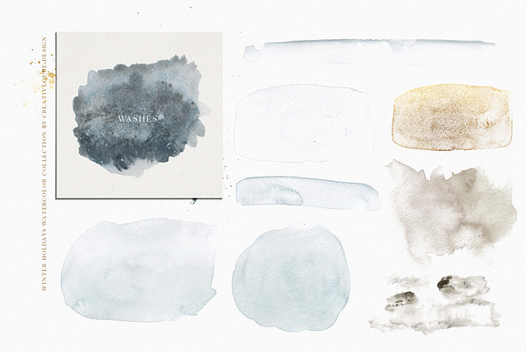 Winter Holiday Watercolor Set in Illustrations - product preview 29