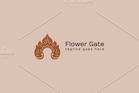 Flower Gate Logo in Logo Templates - product preview 1