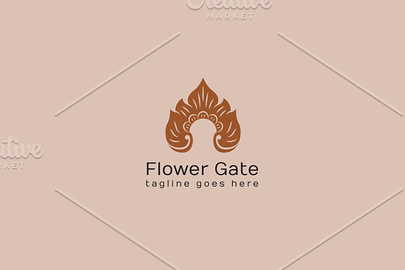 Flower Gate Logo in Logo Templates - product preview 2