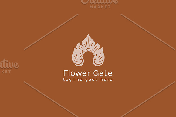 Flower Gate Logo in Logo Templates - product preview 4