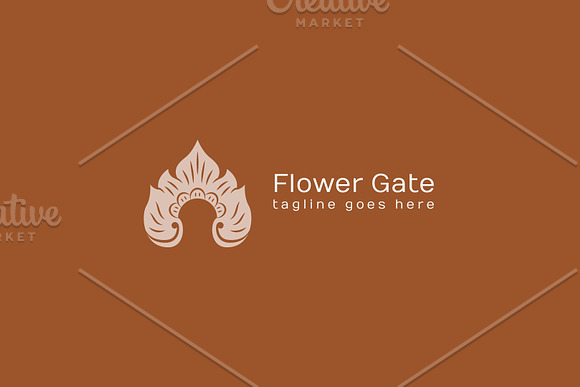 Flower Gate Logo in Logo Templates - product preview 5