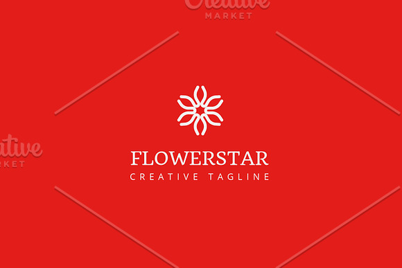 Flowerstar Logo in Logo Templates - product preview 2