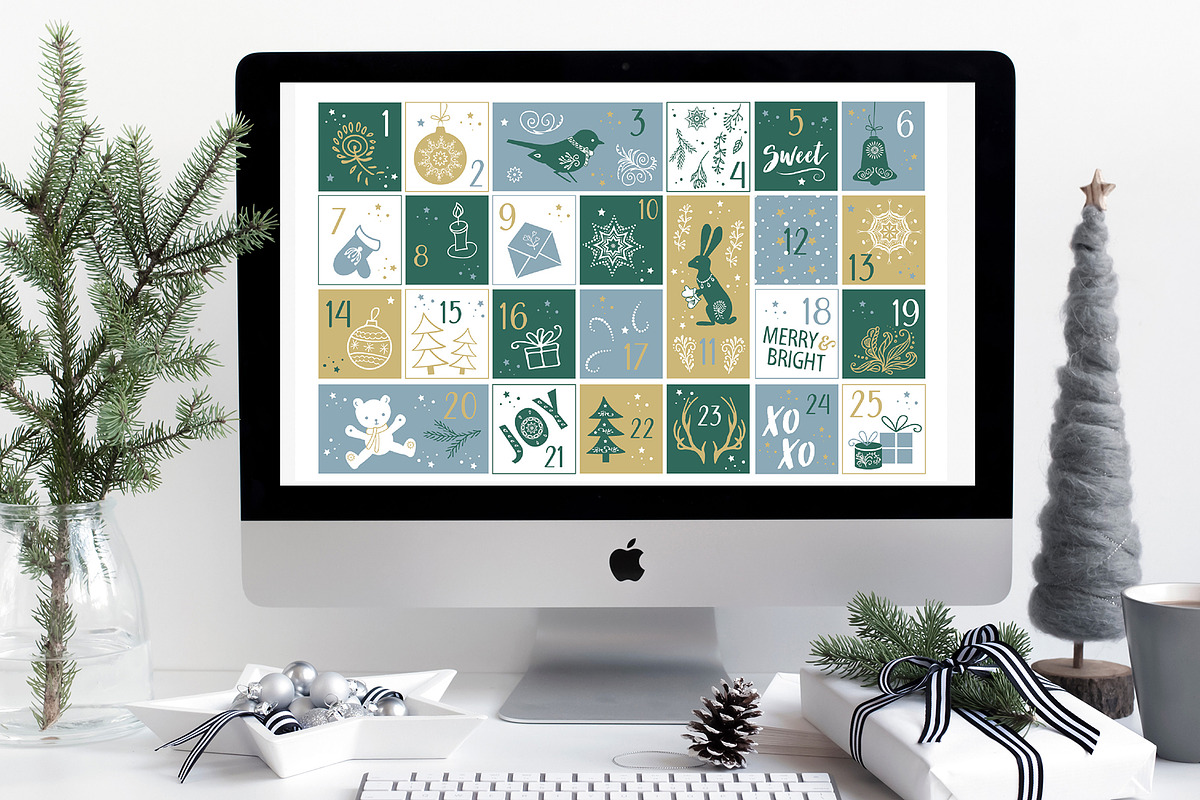 Advert Calendar in Illustrations - product preview 8