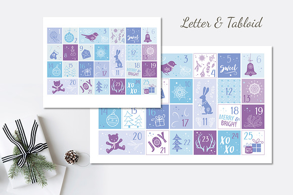 Advert Calendar in Illustrations - product preview 1
