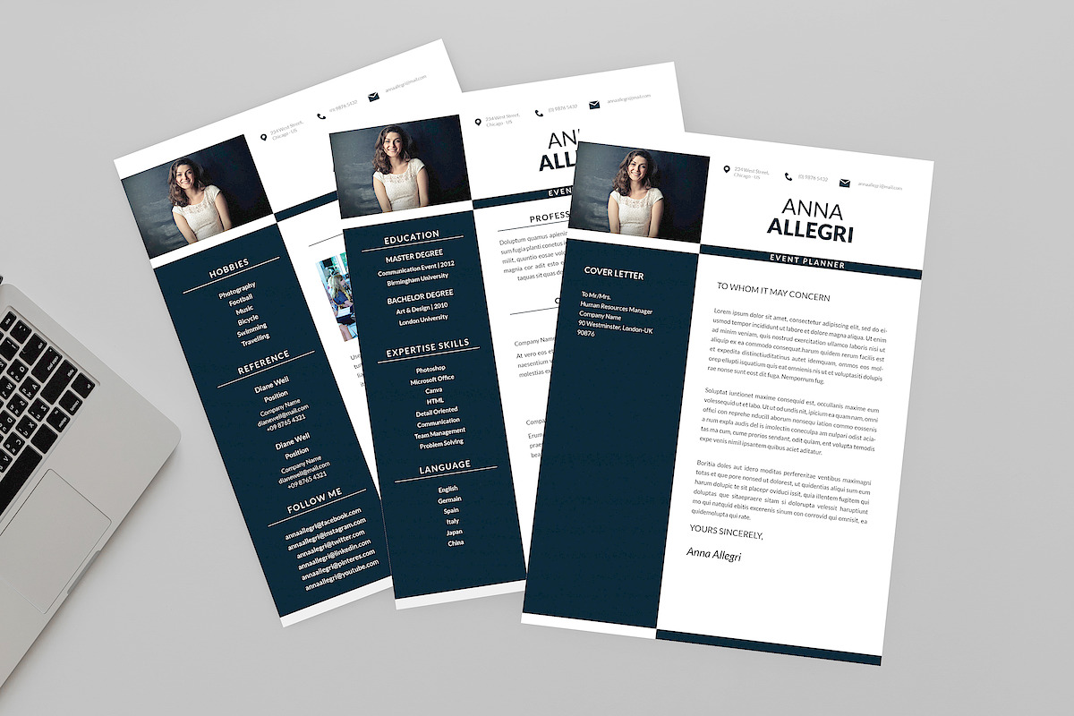 Event Planner Resume Designer in Resume Templates - product preview 8